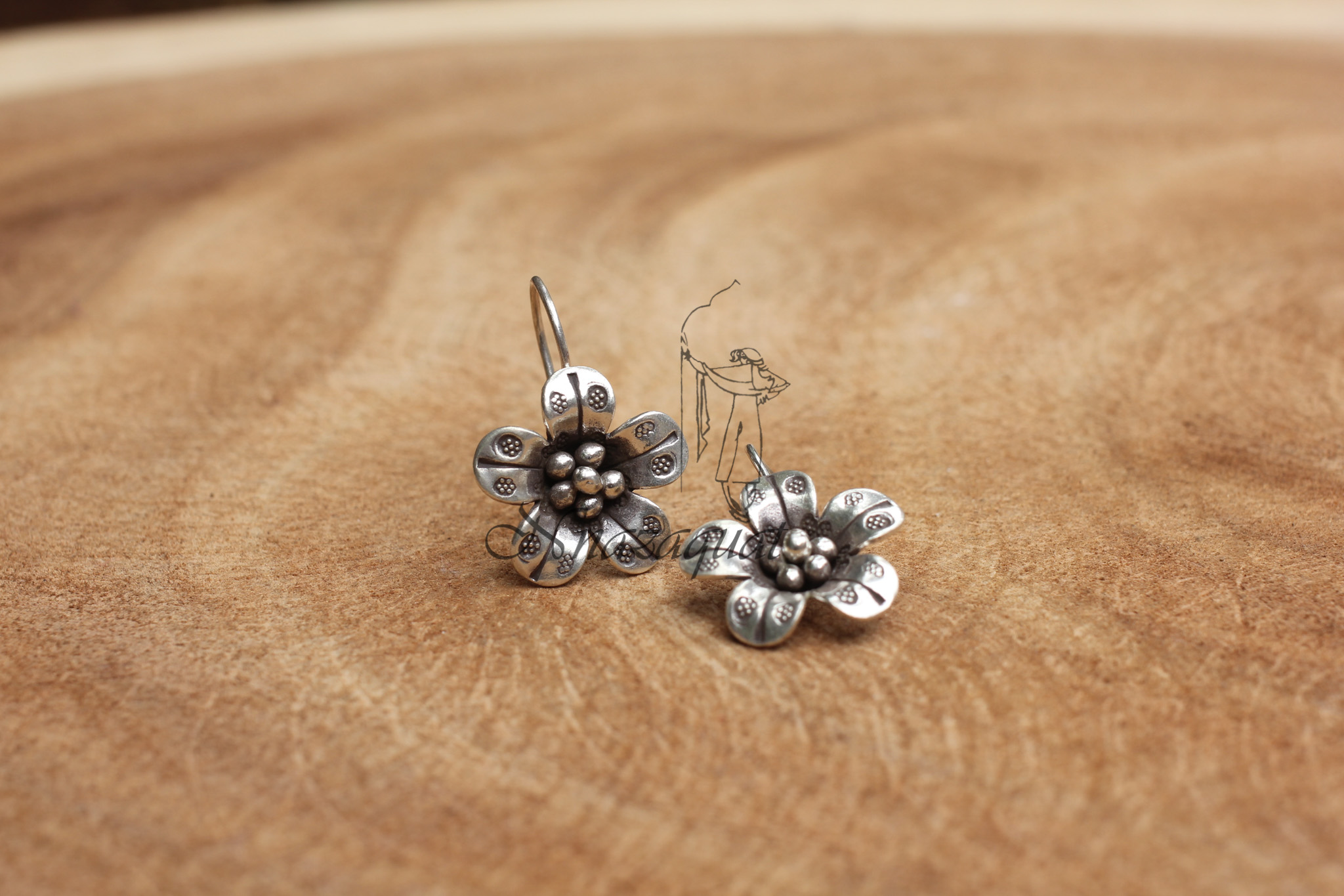 Silver earrings for 2025 baby girl in indian